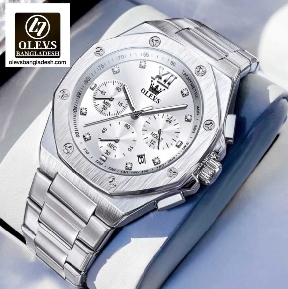 Original Olevs Luxury 3626 Model Chronograph Active Watch