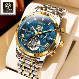 Original Olevs Luxury 9965 Model Automatic Mechanical Watch for Men