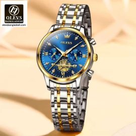 Original Olevs Luxury 2897 Model Chronograph Active Ladies Watch