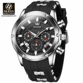 Original Olevs Luxury 9991 Model Chronograph Active Watch for Men