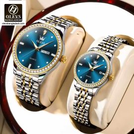 Original Olevs 3625 Model Luxury Couple Watch