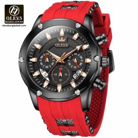 Original Olevs Luxury 9991 Model Chronograph Active Watch for Men