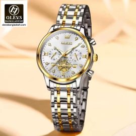 Original Olevs Luxury 2897 Model Chronograph Active Ladies Watch