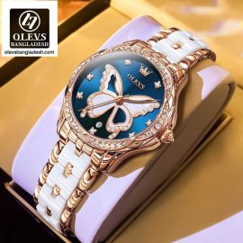 Original Olevs Luxury 5610 Model Ceramics Ladies Watch