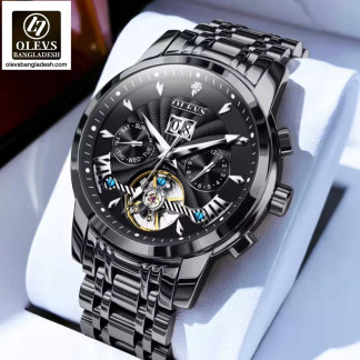 Original Olevs Luxury 9965 Model Automatic Mechanical Watch for Men