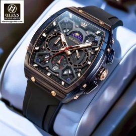 Original Olevs 2942 Model Luxury Chronograph Active Watch for Men.