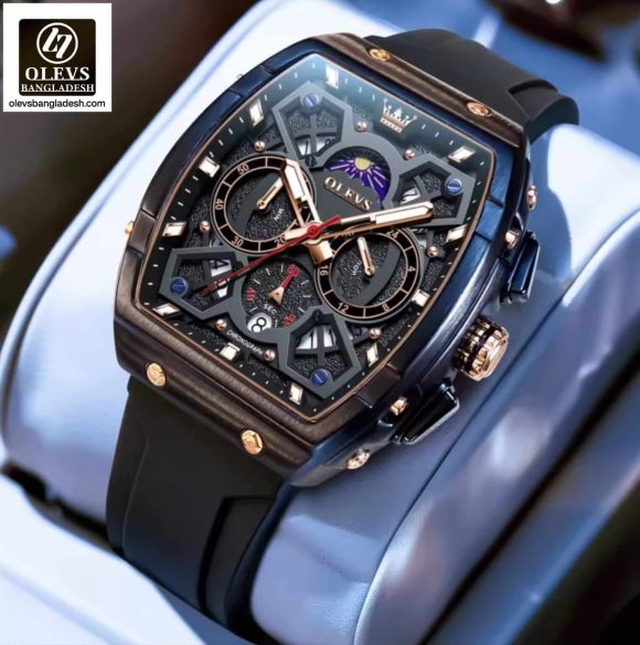 Original Olevs 2942 Model Luxury Chronograph Active Watch for Men.