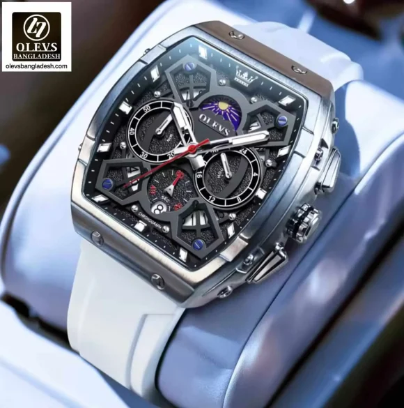 Original Olevs 2942 Model Luxury Chronograph Active Watch for Men.