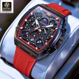 Original Olevs 2942 Model Luxury Chronograph Active Watch for Men.