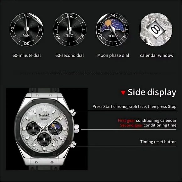 Olevs 9911 Chronograph Men