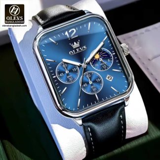 Original Olevs 9914 Model Luxury Chronograph Active Watch for Men.
