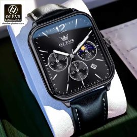 Original Olevs 9914 Model Luxury Chronograph Active Watch for Men.