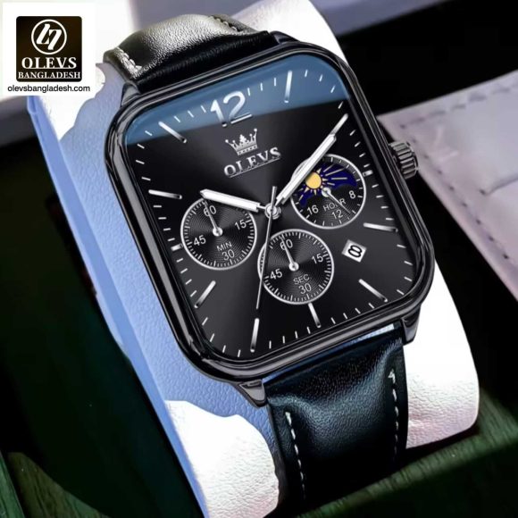 Original Olevs 9914 Model Luxury Chronograph Active Watch for Men.