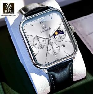 Original Olevs 9914 Model Luxury Chronograph Active Watch for Men.