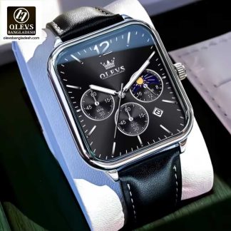 Original Olevs 9914 Model Luxury Chronograph Active Watch for Men.