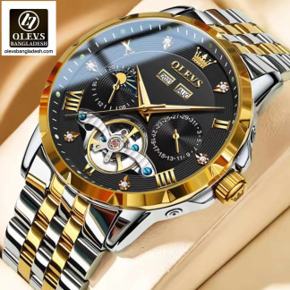 Original Olevs 6691 Model Automatic Mechanical Watch for Men.