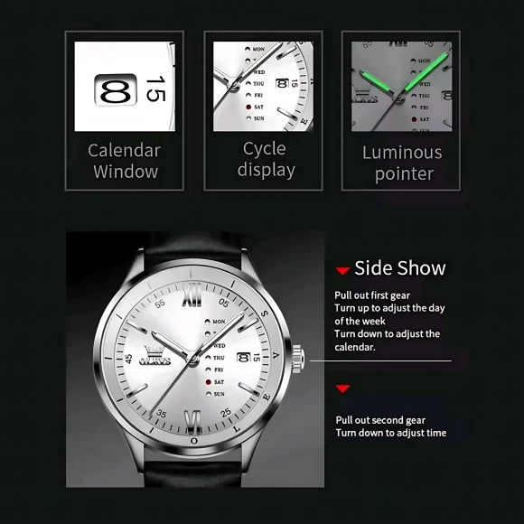 Olevs 2931 Men Watch - Image 15