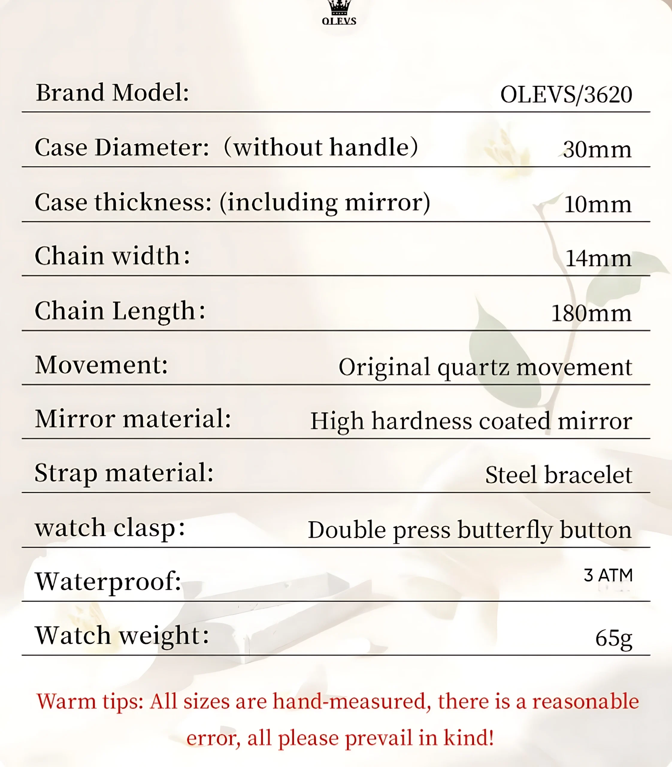 Olevs 3620 Women Watch - Image 18