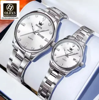 Original Olevs 3621 Model Luxury Couple Watch