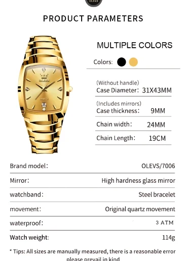 Olevs 7006 Men Watch