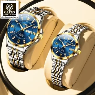 Original Olevs 3620 Model Luxury Couple Watch
