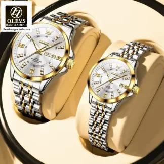 Original Olevs 3620 Model Luxury Couple Watch