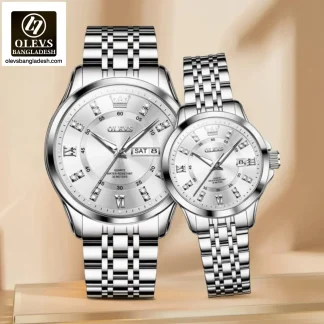 Original Olevs 3620 Model Luxury Couple Watch - Image 2
