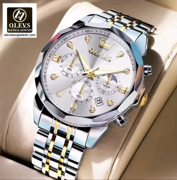 Olevs 3670 Chronograph Watch - Image 2