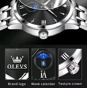 Olevs 3646 Men Watch - Image 13