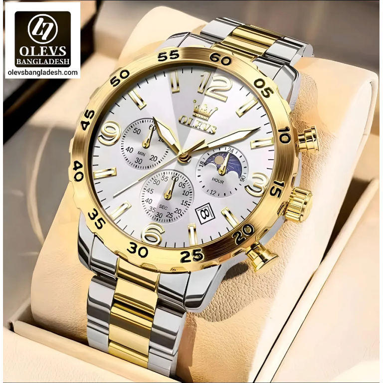 Olevs 3678 Chronograph Watch
