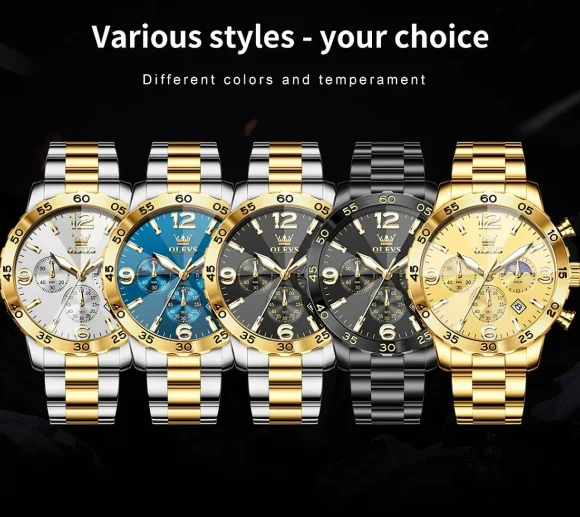Olevs 3678 Chronograph Watch - Image 6