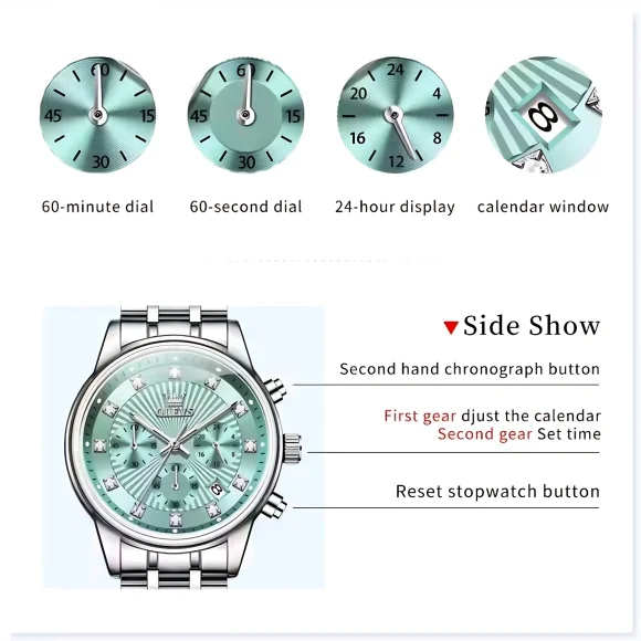 Olevs 3669 Chronograph Women