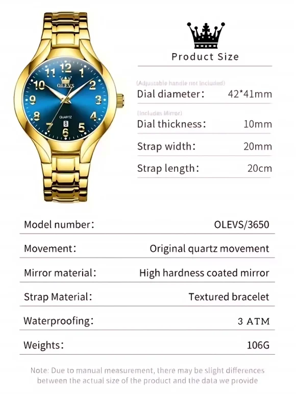 Olevs 3650 Men Watch