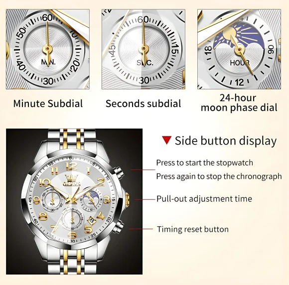 Olevs 3676 Chronograph Men - Image 15