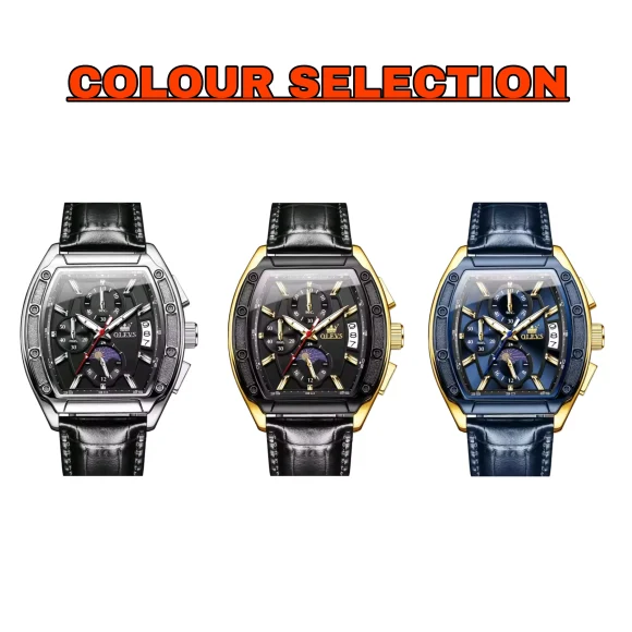 Olevs 3661 Chronograph Belt
