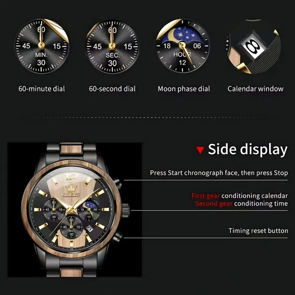 Olevs 3645 Chronograph Man