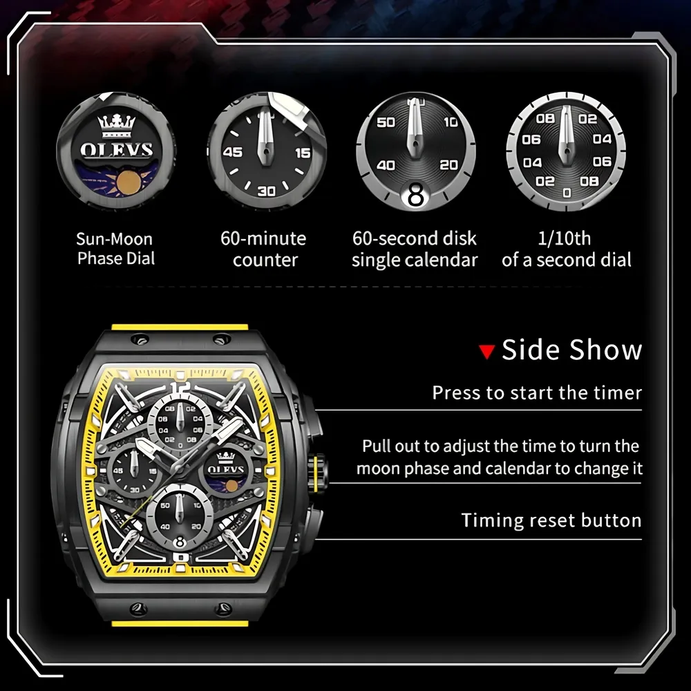 Olevs 2975 Men Chronograph - Image 8