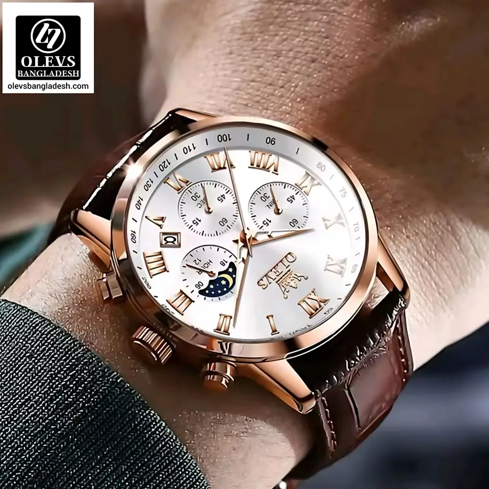 Olevs 5529 Belt Chronograph - Image 14