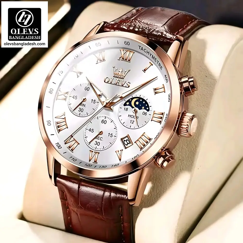 Olevs 5529 Belt Chronograph - Image 4