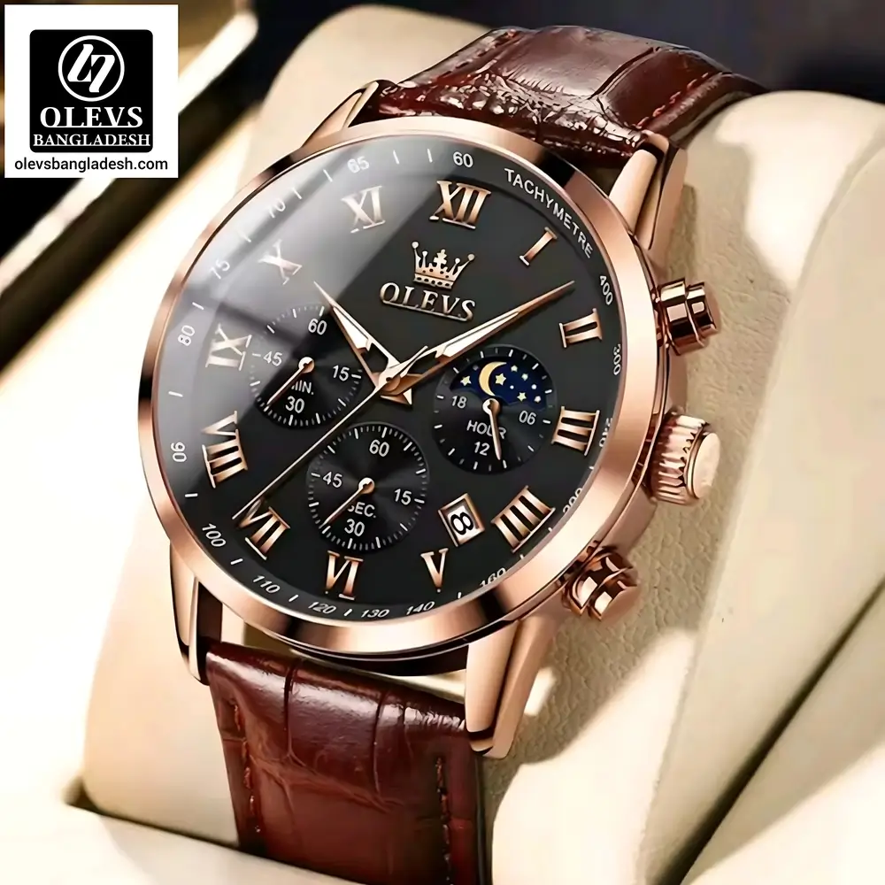 Olevs 5529 Belt Chronograph - Image 5