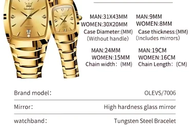 Olevs 7006 Couple Watch