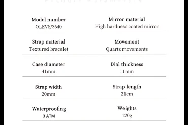 Olevs 3640 Men Chronograph