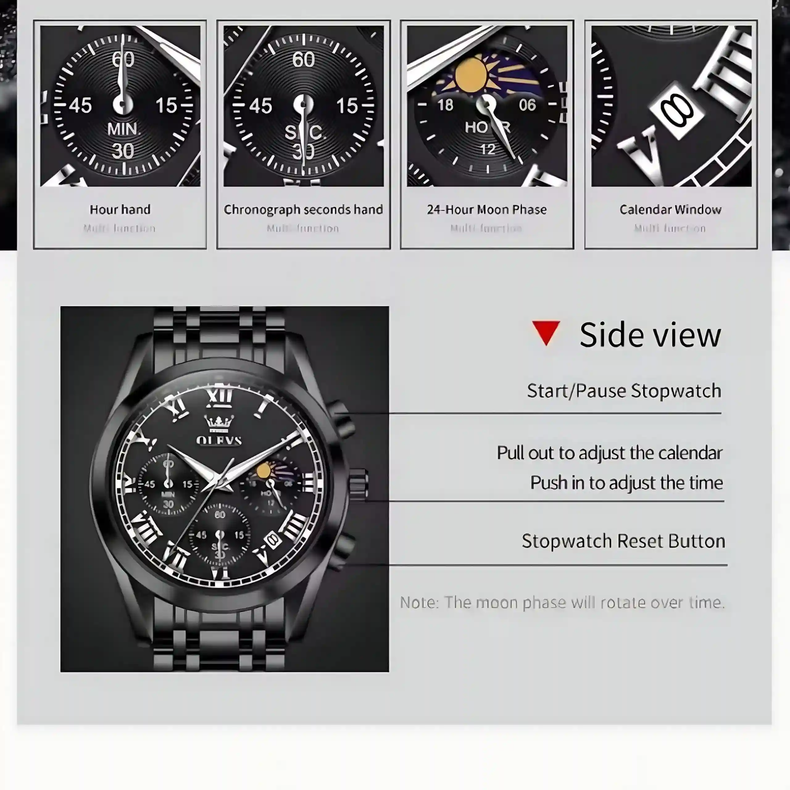 Olevs 2871 Men Chronograph