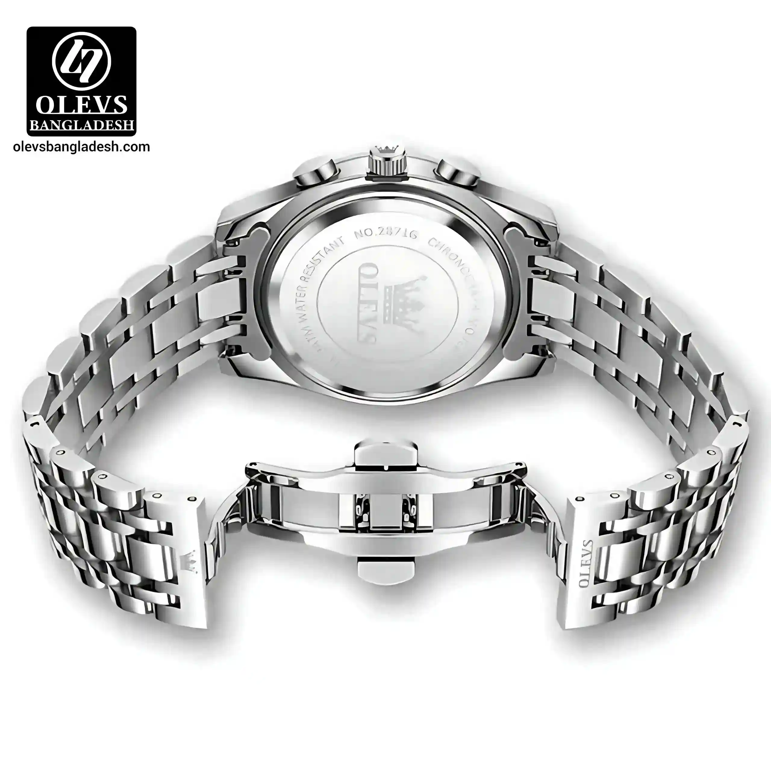Olevs 2871 Men Chronograph BAck side