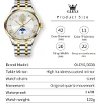 Olevs 3638 Men Watch description