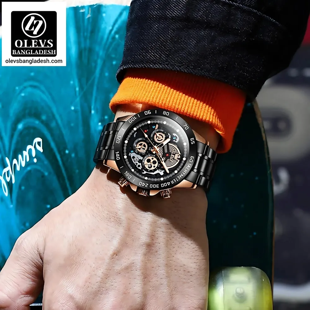 Olevs 9921 Men Chronograph - Image 3