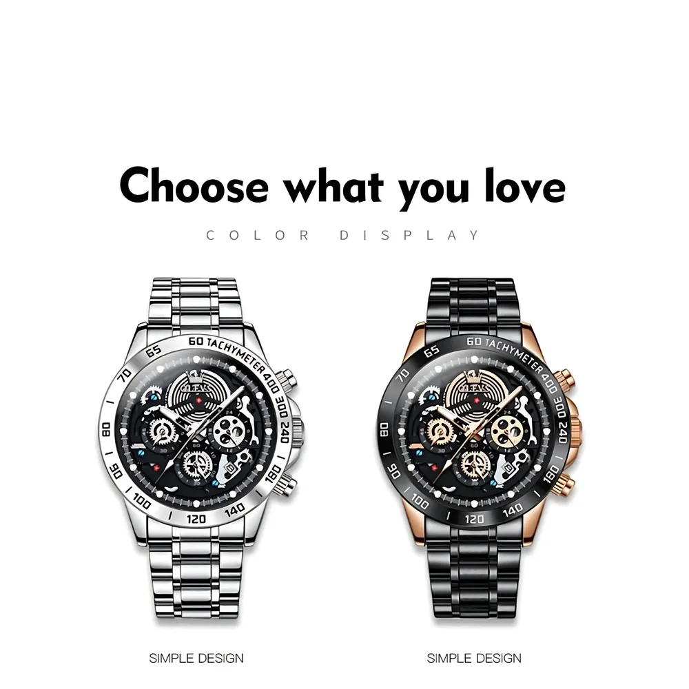 Olevs 9921 Men Chronograph - Image 9