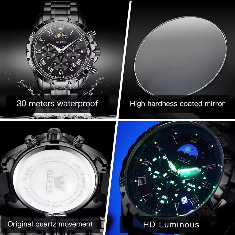 Olevs 2950 Chain Chronograph - Image 8