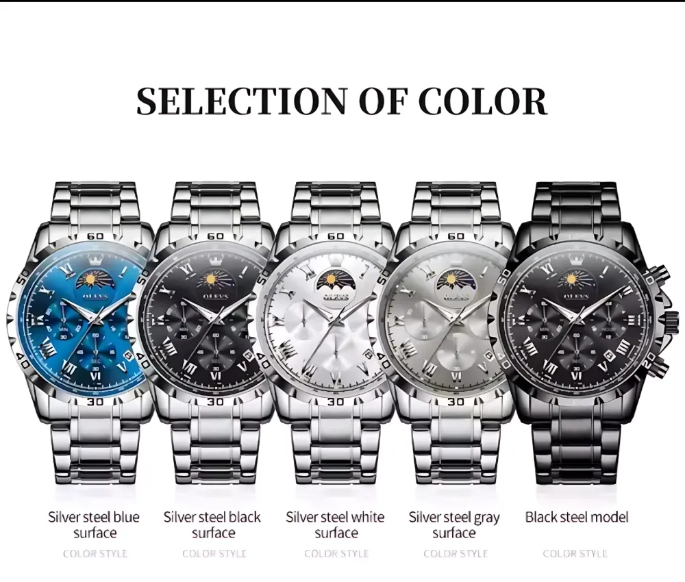 Olevs 2950 Chain Chronograph - Image 7